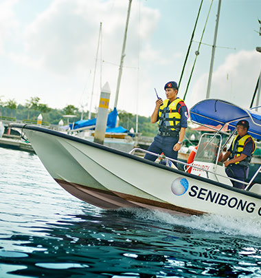 Security Patrolling the River